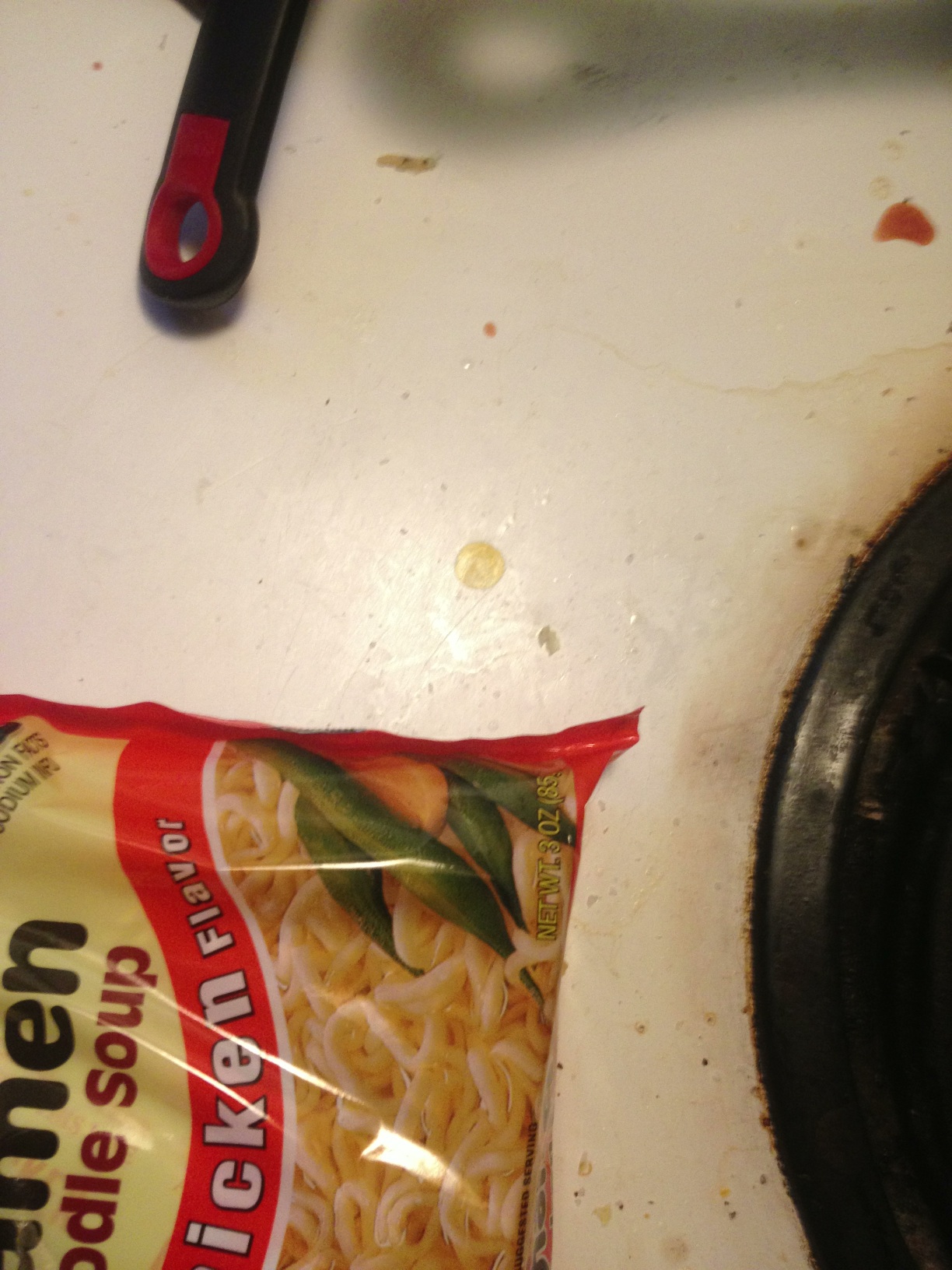 A photo captured by a person who is blind. A computer-generated caption for this photo is: A close up of a plate of food on a table.