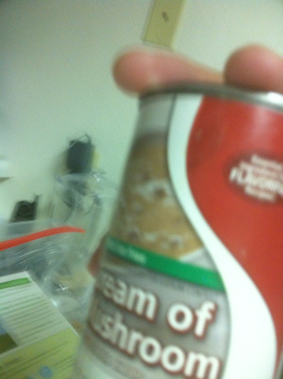 A photo captured by a person who is blind. A computer-generated caption for this photo is: A close up of a person holding a drink.