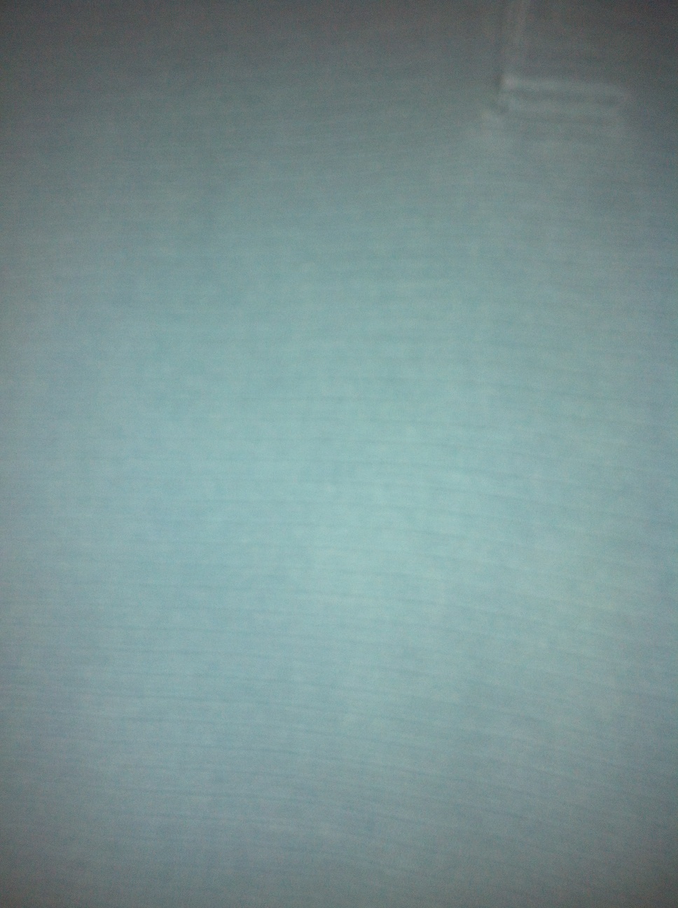 A photo captured by a person who is blind. A computer-generated caption for this photo is: A close up of a wall with a blue background.