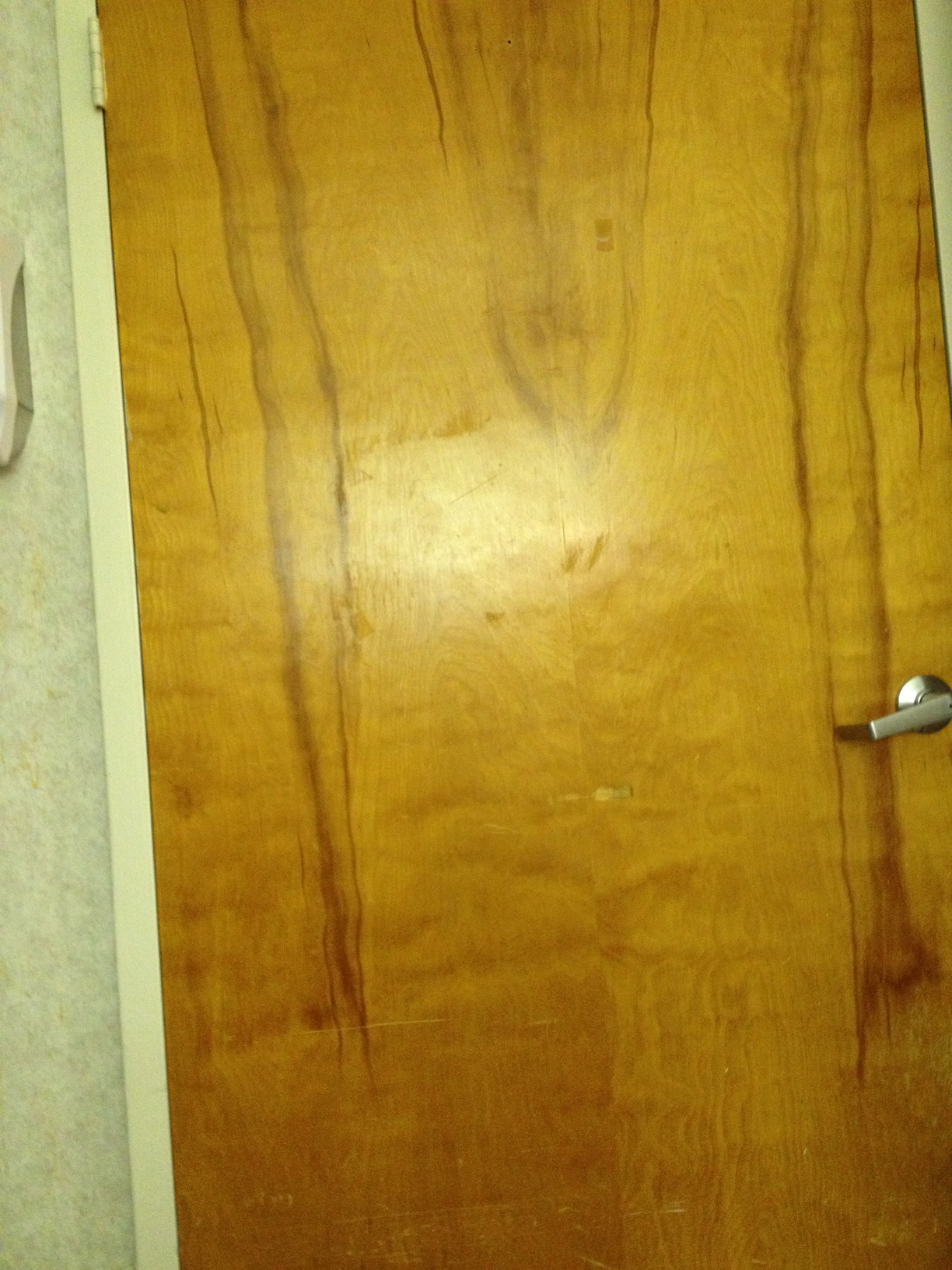 A photo captured by a person who is blind. A computer-generated caption for this photo is: This is a picture of the wall in the room.